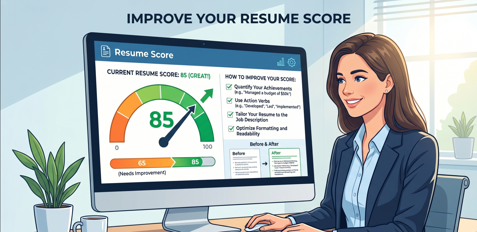 An example of clear resume layout and structured search discoverability