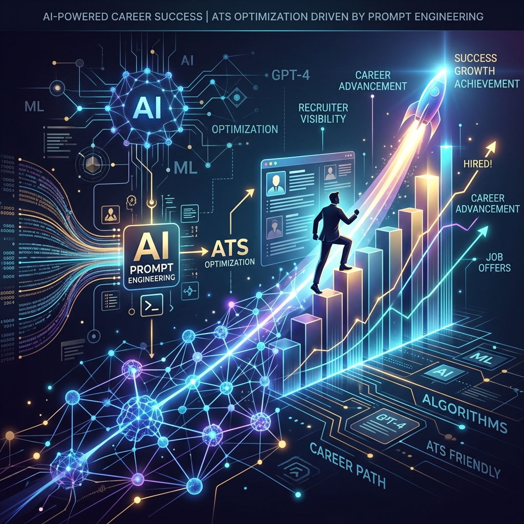 Abstract visualization of an automated candidate screening and digital twin synchronization process