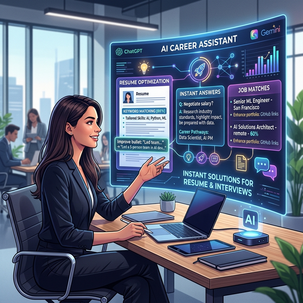Candidate receiving immediate responses and time management assistance through a sophisticated artificial intelligence platform